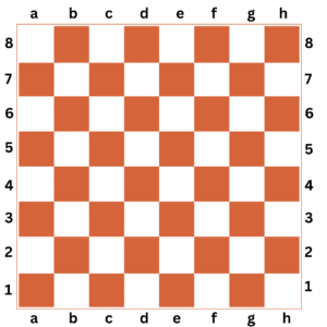 Chess board empty without pieces